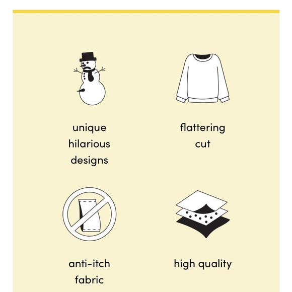 Women's Happy Hanukkah TasselSweater by Tipsy Elves Size XS NWT - Picture 4 of 5